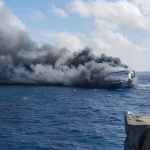 Indonesia ferry fire kills 5, dozens missing as massive rescue operation continues