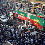 PTI long march moves towards Kohat after overnight stay in Karak