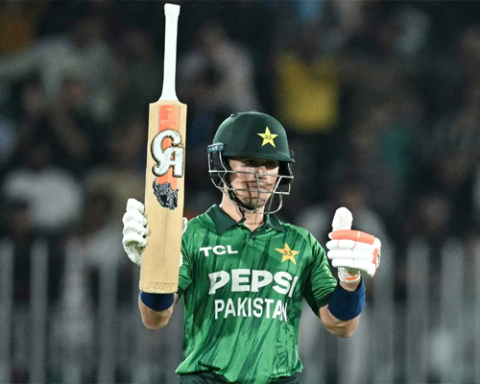 Maaz Sadaqat Smashes 96 as Pakistan Post 215 Against Sri Lanka