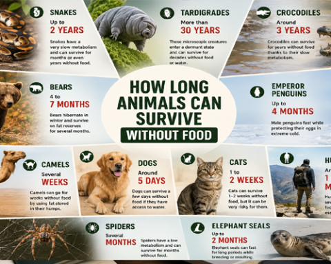 How long can animals survive without food? Amazing survival times explained