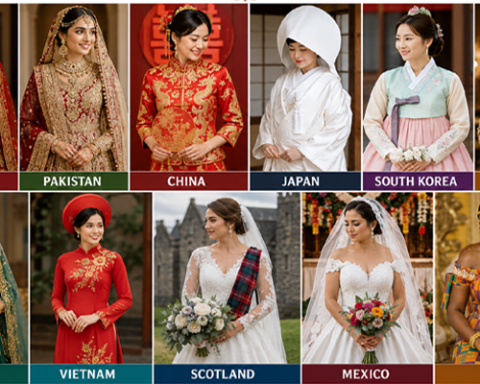 How wedding dresses around the world look