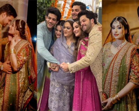 Aiman and Minal Khan shine at brother Maaz's mehndi