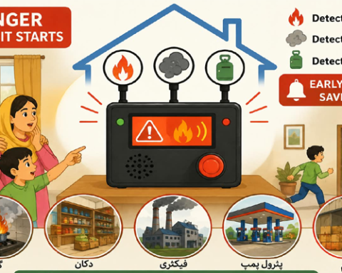 Karachi Students Develop Early Warning System for Fire, Smoke and Gas Hazards