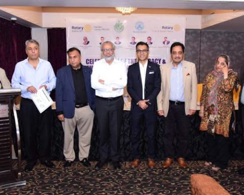 Rotary Club Karachi Nexus Holds Focus Meeting to Celebrate Literacy Month