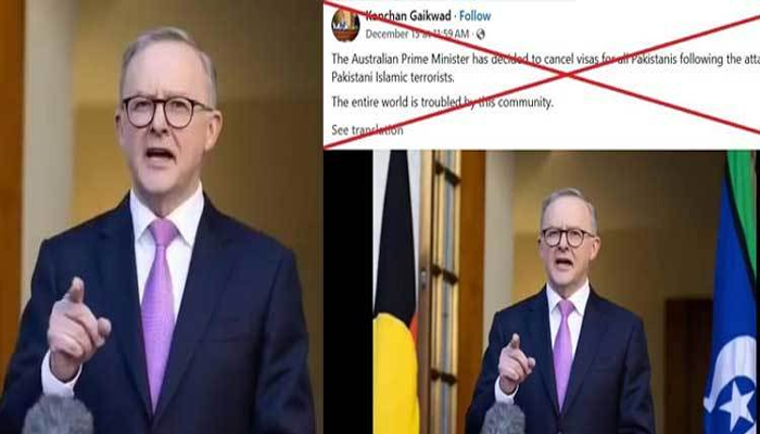 No Pakistan visa ban after Bondi attack; viral video claiming PM announcement is AI-generated