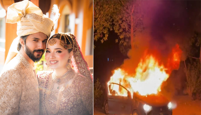 Rabeeca Khan barat day fire sparks online controversy