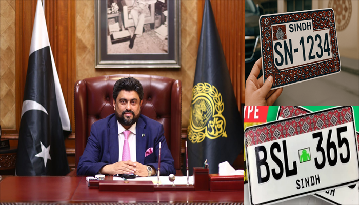 Governor Tessori proposes free ajrak-designed number plates