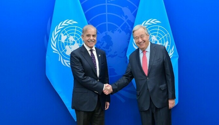 PM Shehbaz holds talks with UN Secretary-General on major regional and global matters