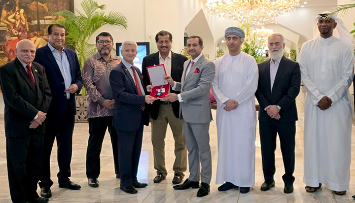 Al Barka Bank CEO hosts farewell for Turkish CG Cemal Sangu