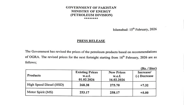 Govt increases petrol, diesel prices for upcoming fortnight