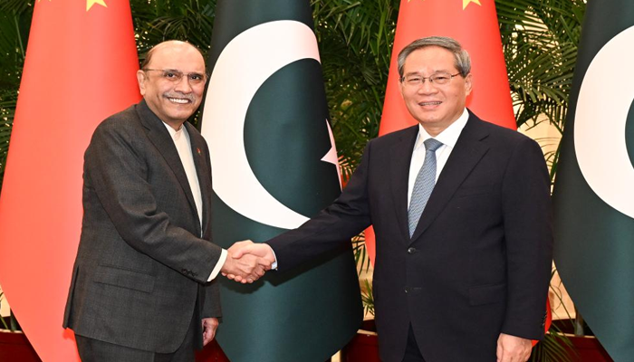 President Zardari pledges cooperation with China to combat terrorism