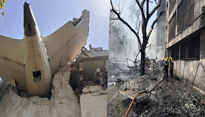Plane crashes in Ahmedabad