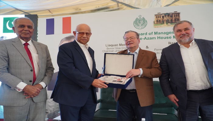 Ikram Sehgal hosts farewell for French Ambassador Nicolas Galey and Consul General Alexis Chahtahtinsky