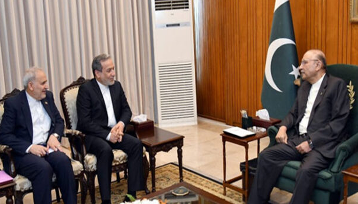 President Zardari, Iranian FM discuss regional security, Pak-India tensions