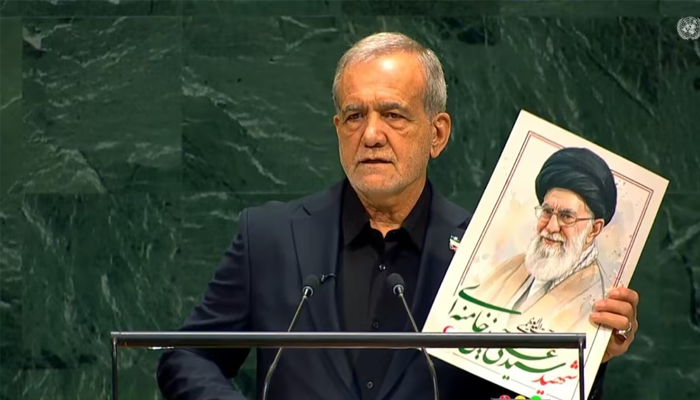 Pezeshkian says Iran open to talks, rejects ‘language of force’ as tensions rise
