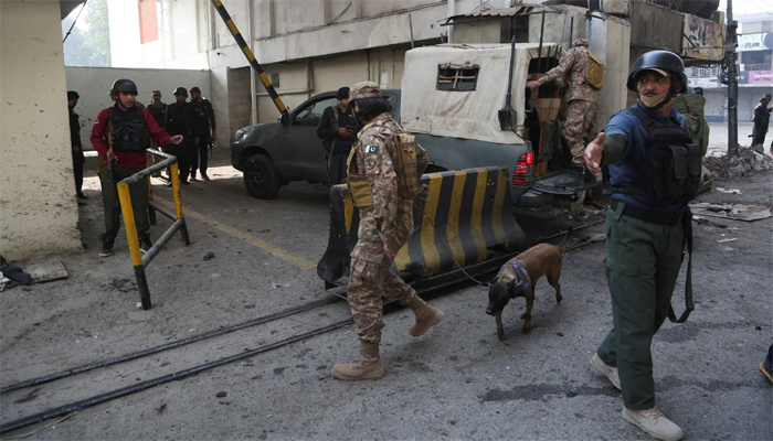 Three FC personnel martyred in suicide attack on Peshawar headquarters
