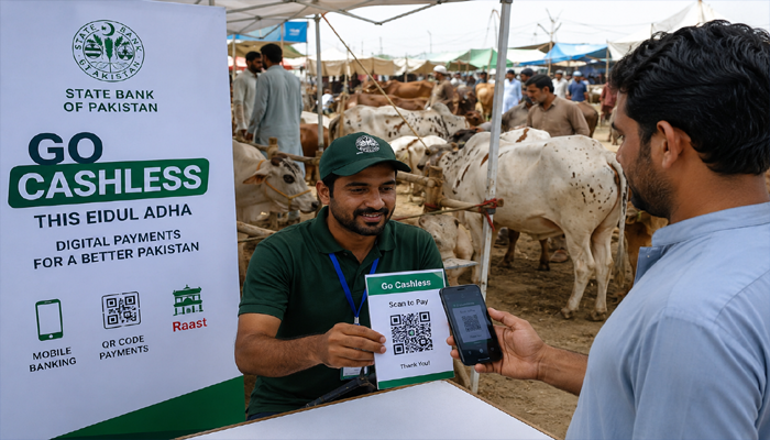 SBP launches go cashless campaign for Eid-ul-Adha 2026 to boost digital payments in Pakistan Cattle Markets