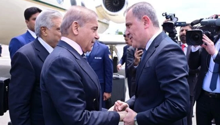 PM Shehbaz reaches Azerbaijan for trilateral summit
