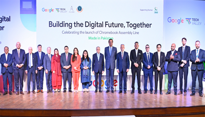Ishaq Dar launches Pakistan’s first Google Chromebook assembly line
