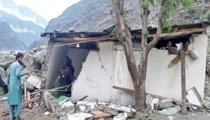 Cloudburst hits Skardu again, destroys homes and shops