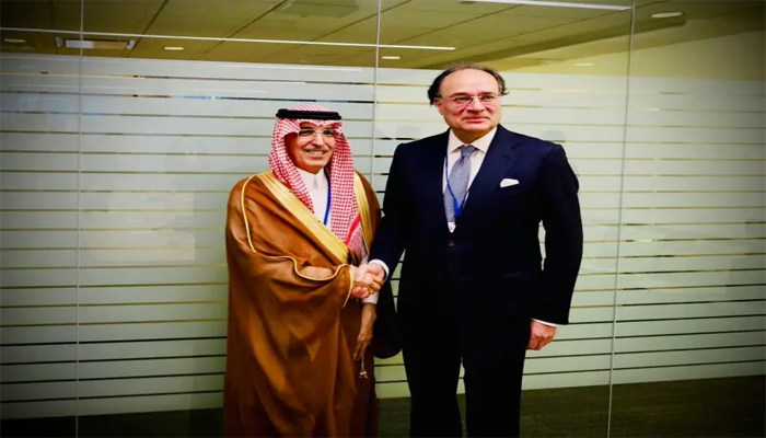 Aurangzeb briefs Saudi minister on PIA, airport privatisation