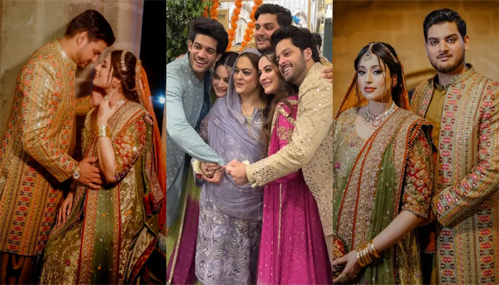 Aiman and Minal Khan shine at brother Maaz's mehndi