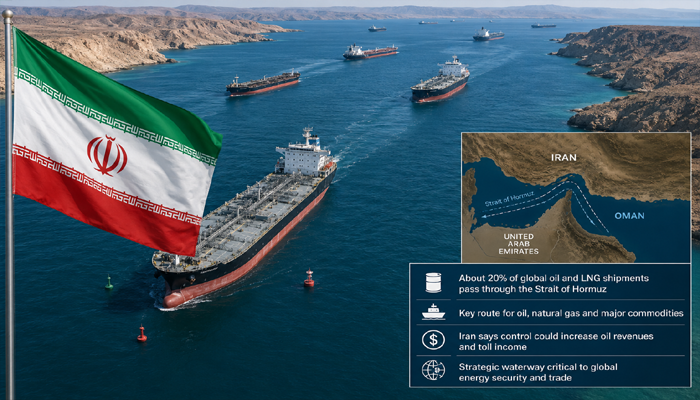 Iran says Strait of Hormuz control could boost economy