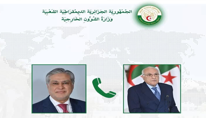 Algeria, Pakistan vow stronger ties, urge regional peace