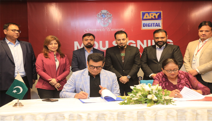 Greenwich University, ARY Digital Network join forces to launch Pakistan’s First Co-Branded Media School