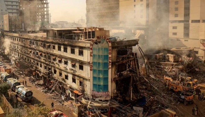 Gul Plaza fire death toll reaches 27, 83 missing, rescue operation continues