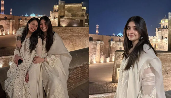 Durefishan charms fans with graceful look during visit to Lahore fort