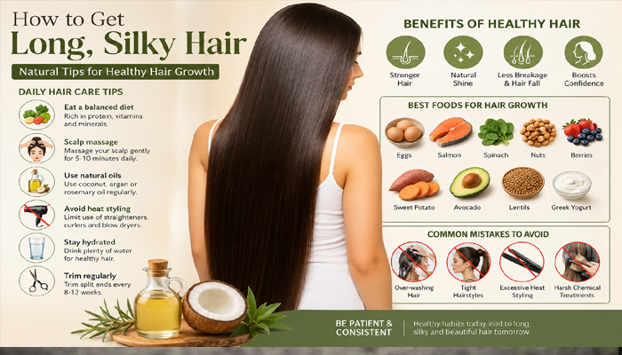 How to Get Long Silky Hair Naturally: Best Tips, Benefits, and Common Mistakes