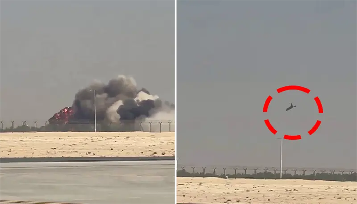 Indian Tejas Fighter crashes at Dubai Air Show