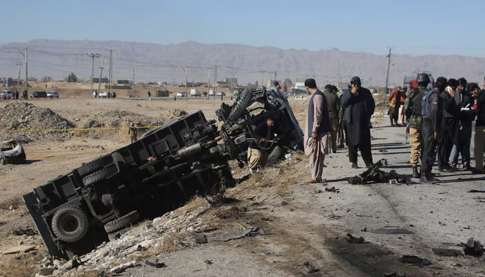 Six martyred, including children in Khuzdar school bus bombing
